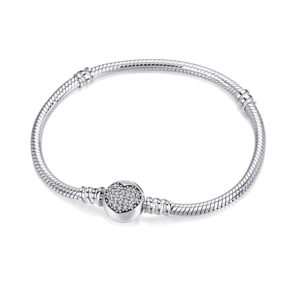 Closed heart bracelet