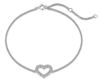Heart bracelet with zirkonia