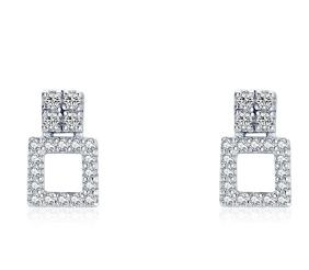 Romantic earring with zirkonia