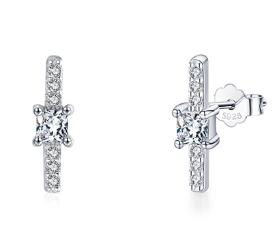 Straight zirkonia earring