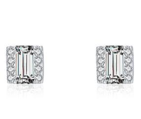 Quadrant zirkonia earring