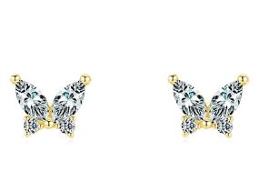 Butterfly Earing with gold details