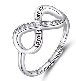 Infinity Family forever zirkonia ring